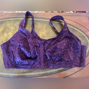 Purple Lace Women's Bra